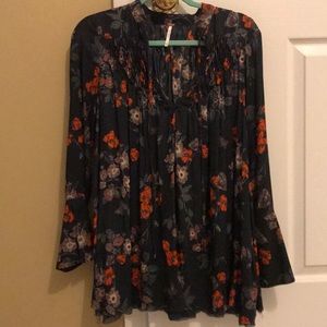 Free people floral tunic XS